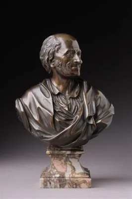 El Busto de Voltaire, Un Retrato en Bronce que Captura la Esencia Intelectual y Rebelde del Filósofo